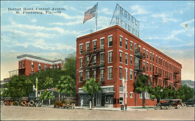 St P FL 113s Detroit Hotel 1920s